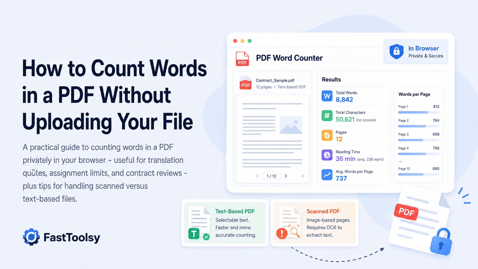 How to Count Words in a PDF Without Uploading Your File