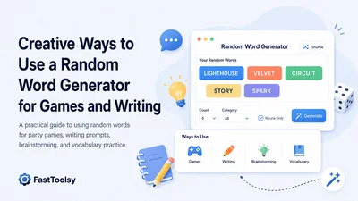 Creative Ways to Use a Random Word Generator for Games and Writing – Free Online Tool