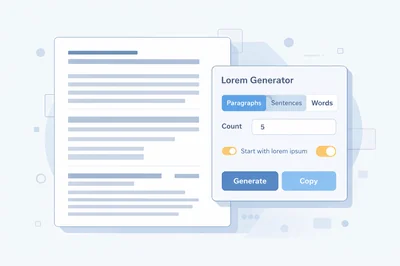 Lorem Generator: Create Clean Placeholder Text for Mockups and Templates – Free Online Tool