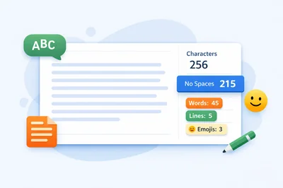 Online Character Count: Check Text Length With and Without Spaces – Free Online Tool